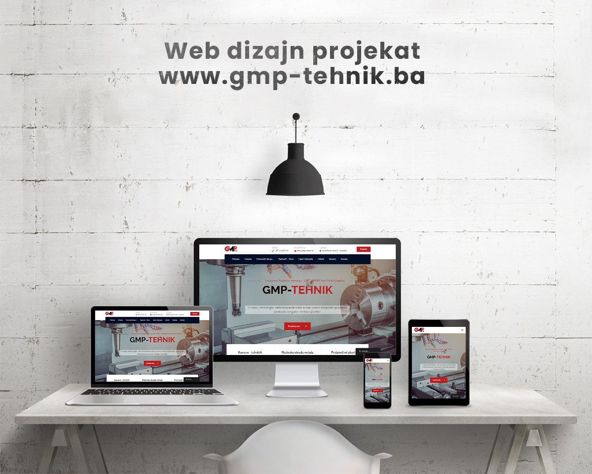 Izrada web stranice gmp tehnik vogošća