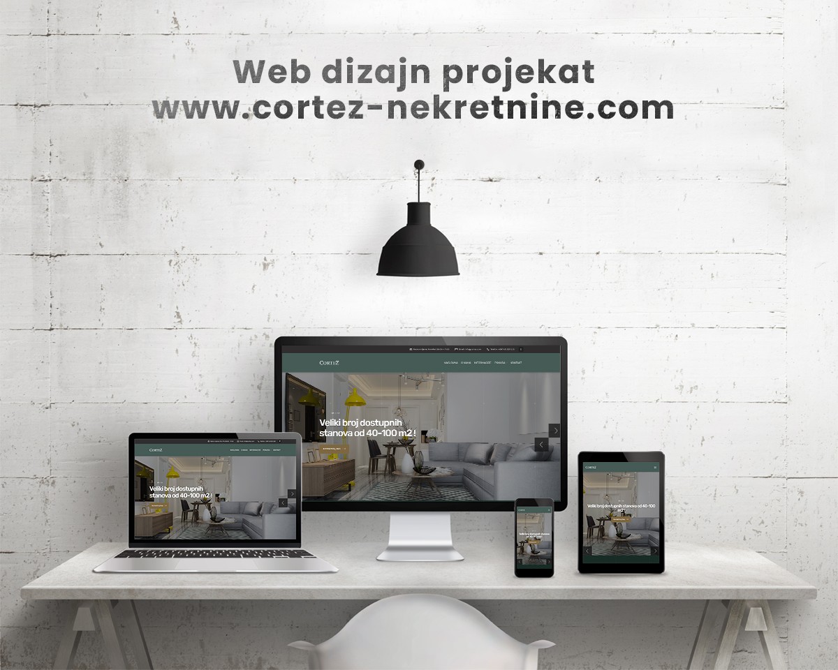 Cortez Izrada web stranica firma aktuelno Design Sarajevo