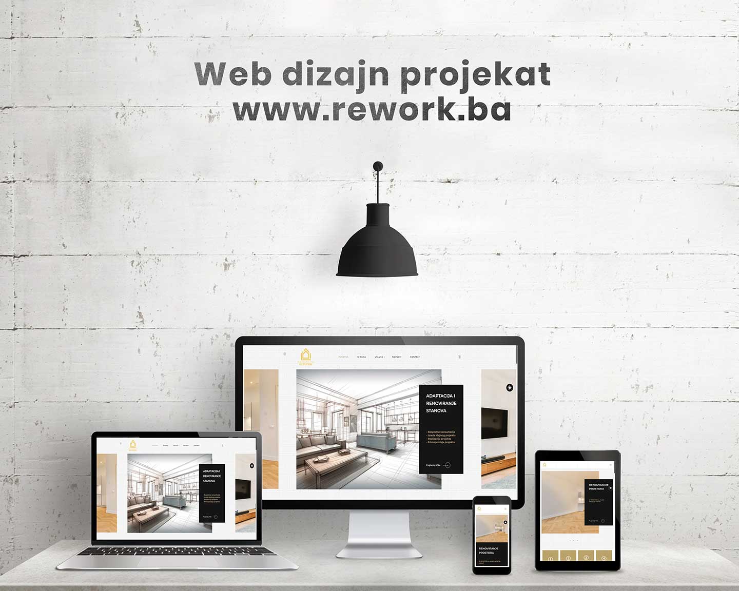 Izrada web stranice za arhitekturu rework.ba - web design - Agencija za digitalni marketing Sarajevo - Bosna i Hercegovina