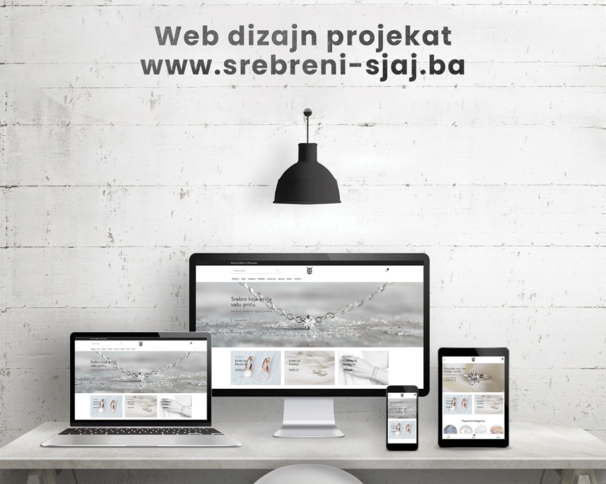 Izrada web stranice - dizajn web stranice za srebreni-sjaj.ba