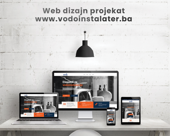 Izrada web stranice - dizajn web stranice za Vodoinstalater.ba