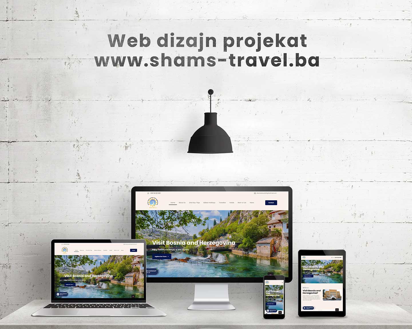 Izrada web stranice za turističku agenciju Shams Travel - Web dizajn - Aktuelno Design d.o.o. Sarajevo Izrada web stranica