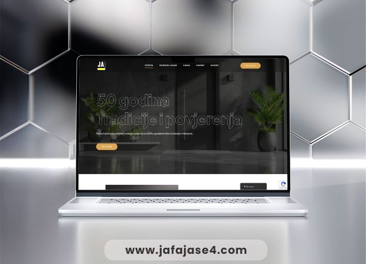 Profesionalna web stranica za Jafajase4 drvenu stolariju - Izrada web stranica Sarajevo