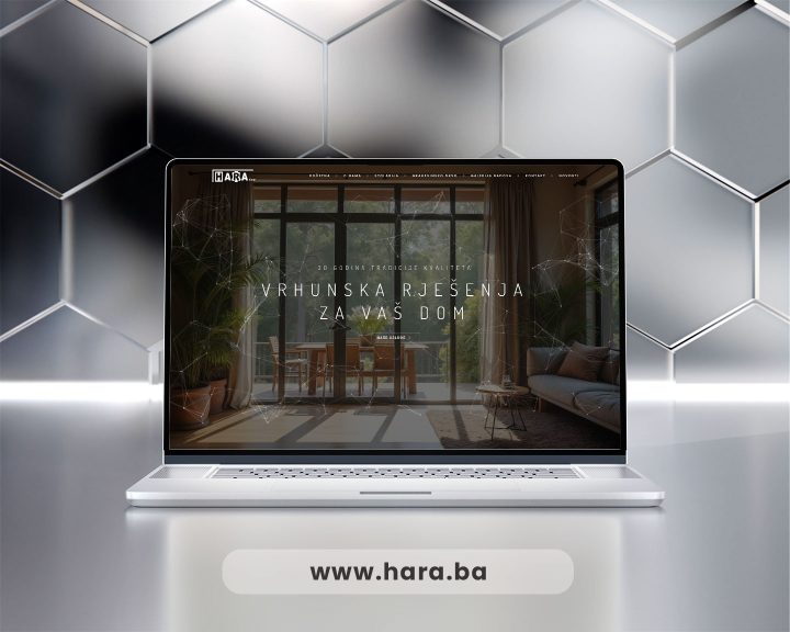 Funkcionalna web stranica za HARA d.o.o. sa širokom ponudom - Izrada web stranica Sarajevo